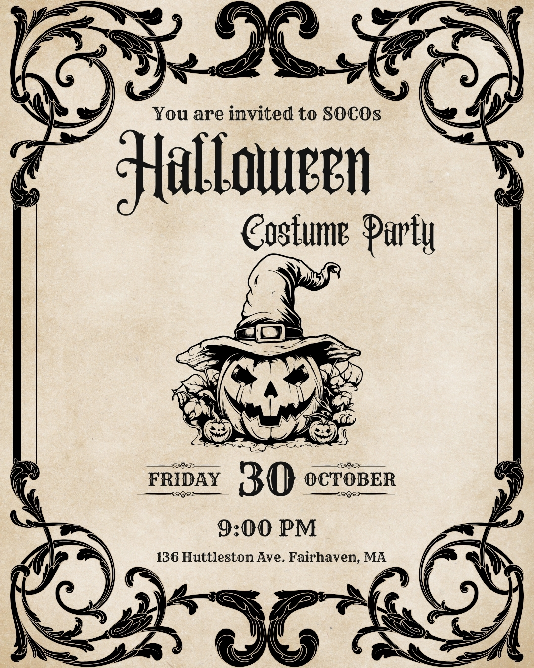 halloween invitation