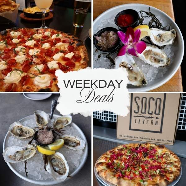 oysters and pizza weekday deals